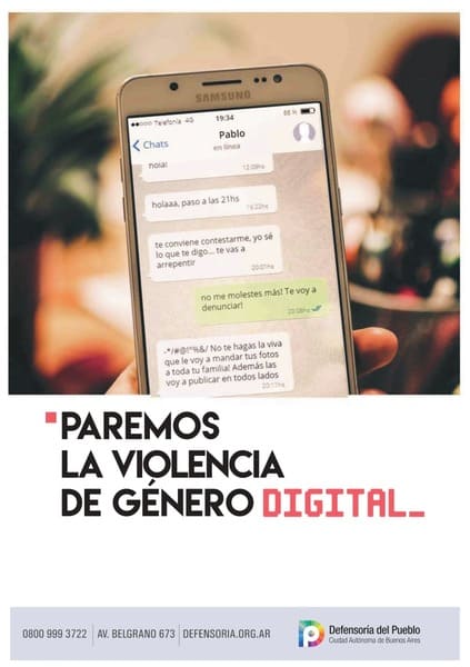 PAREMOS LA VIOLENCIA DE GENERO DIGITAL SABIAS QUE